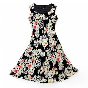90s Silky Lightweight Ditsy Floral Spring Midi Dress A8